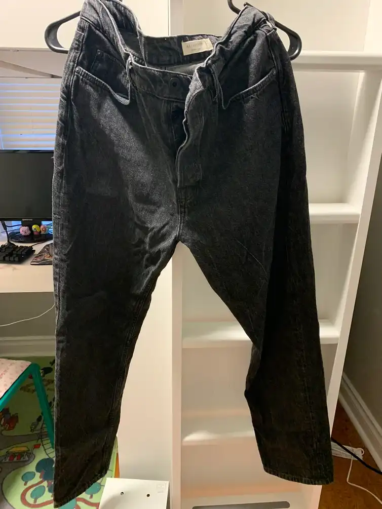 All saints washed black denim