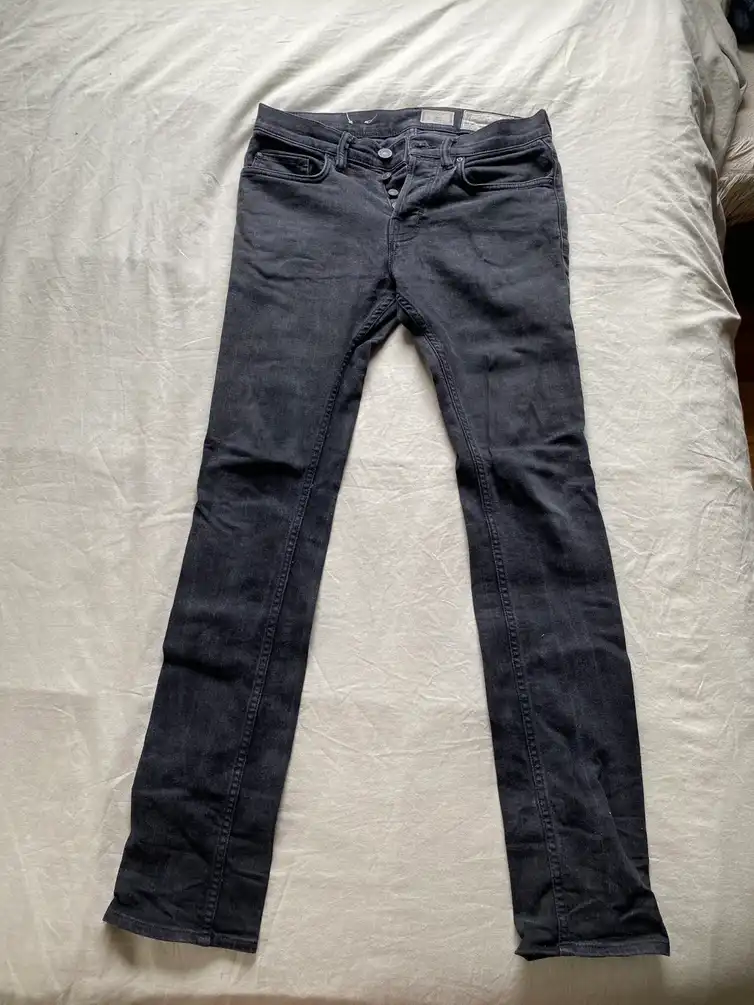 Allsaints Razor fit black jeans