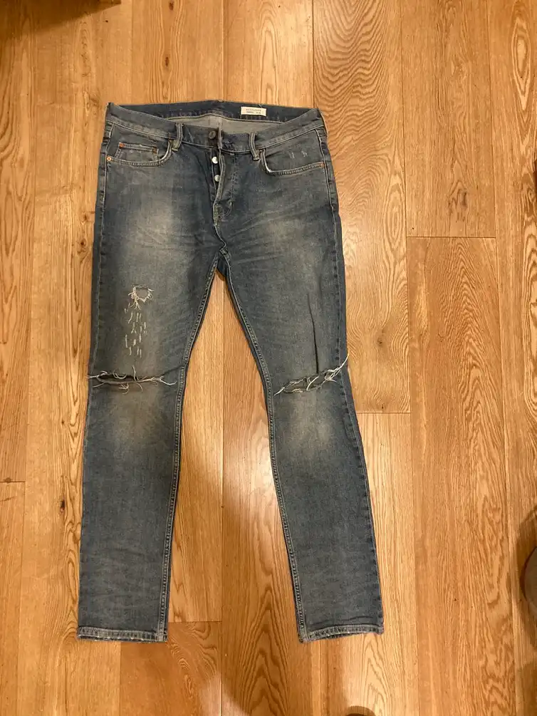 All Saints ripped denim jeans