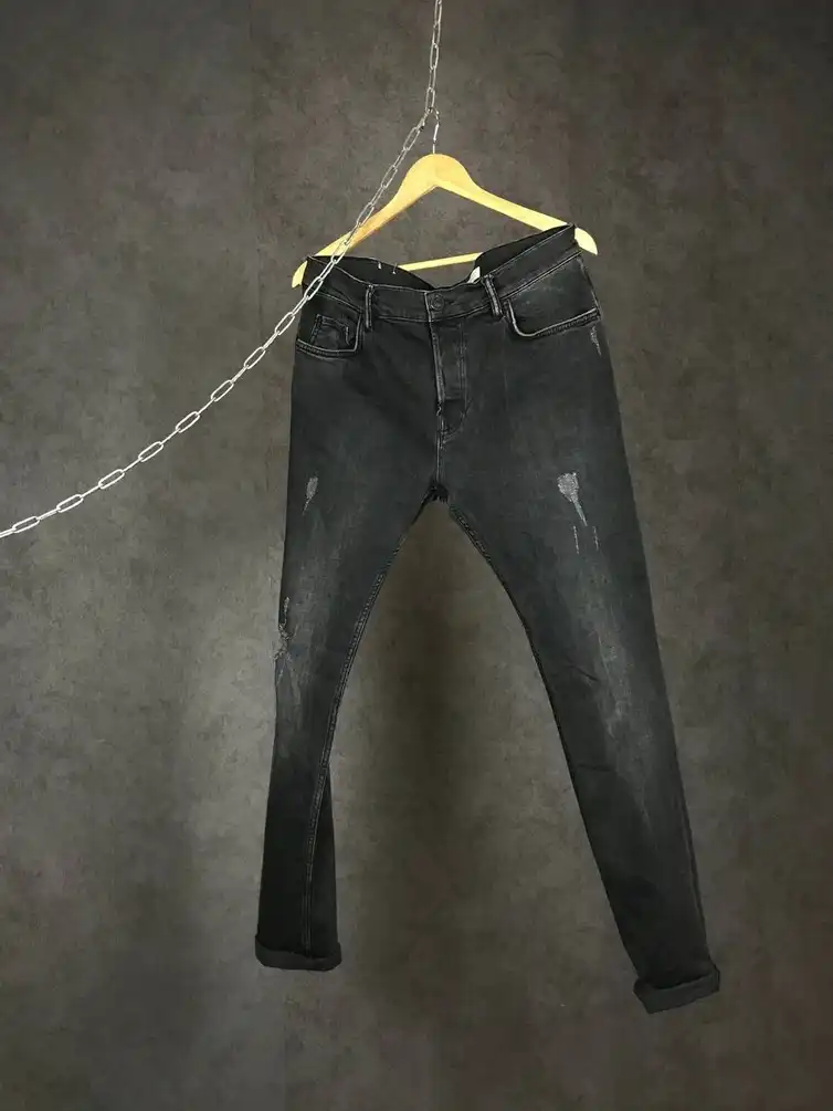Allsaints luxury streetwear distressed denim jeans