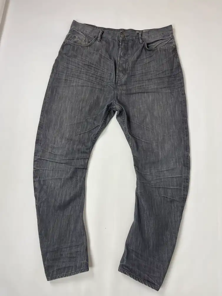 Allsaints Spitalfields Quarry Split grey distressed denim