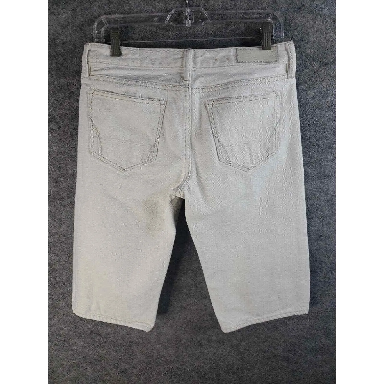 All Saints Spitalfields Jacks Place Denim Jeans White Shorts Men s 29 Casual
