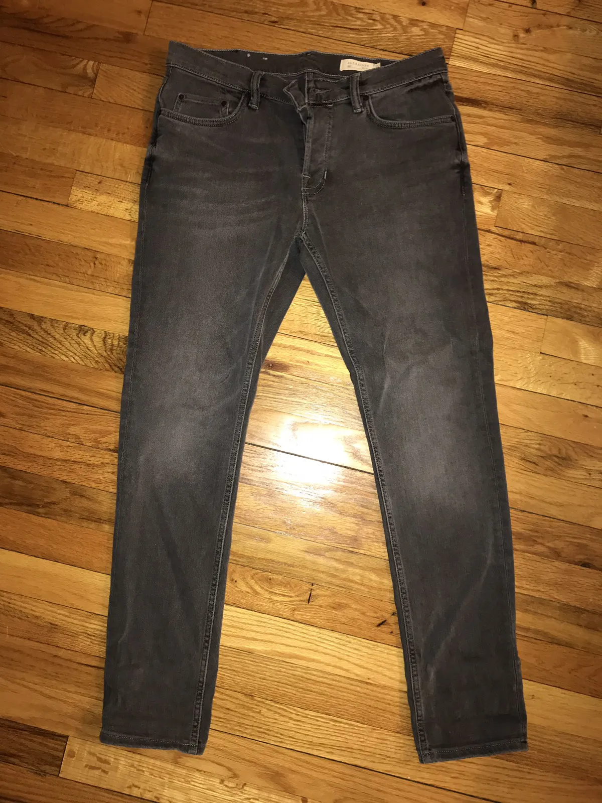 ALLSAINTS grey wash denim