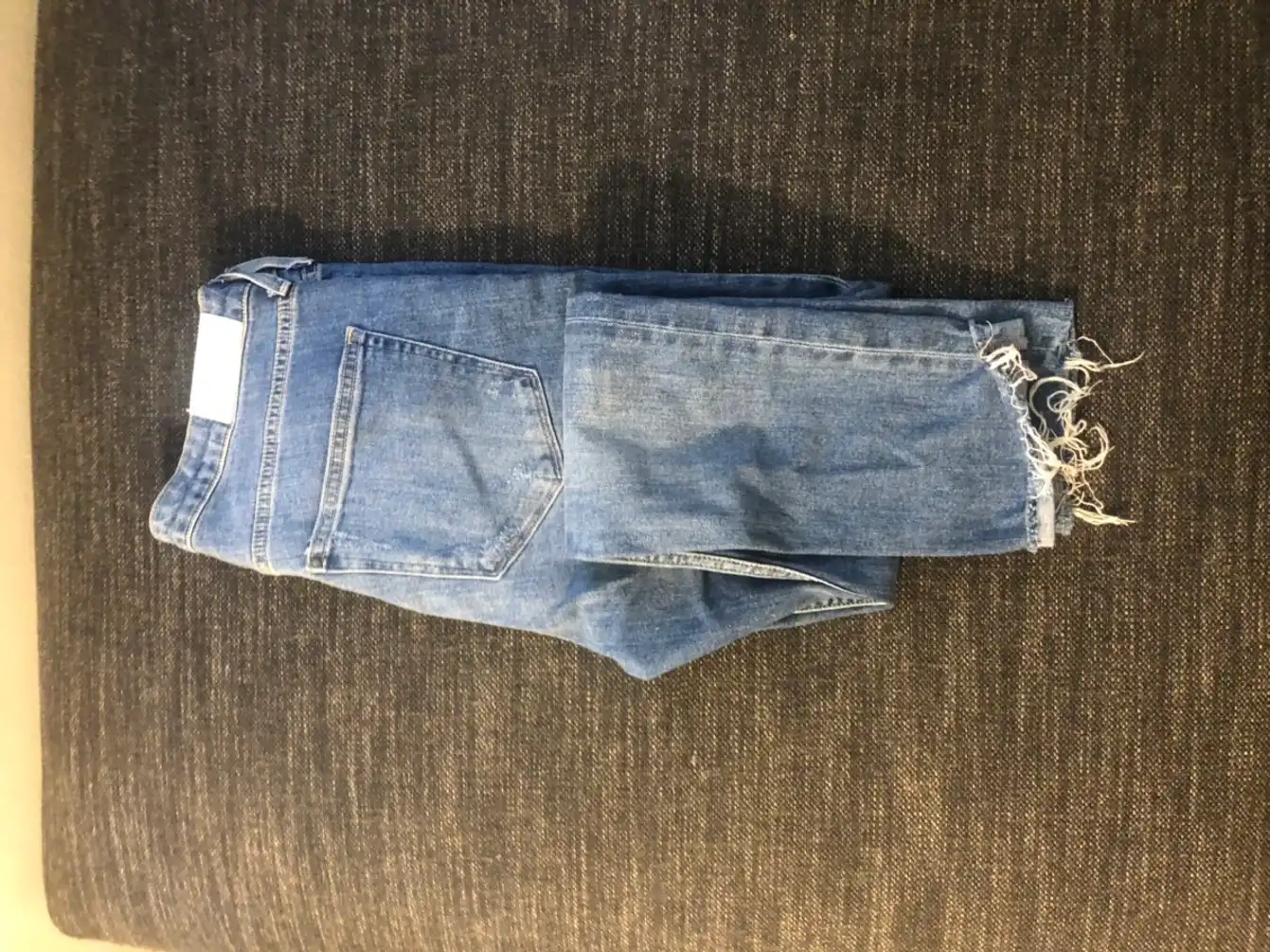 Blue skinny jeans