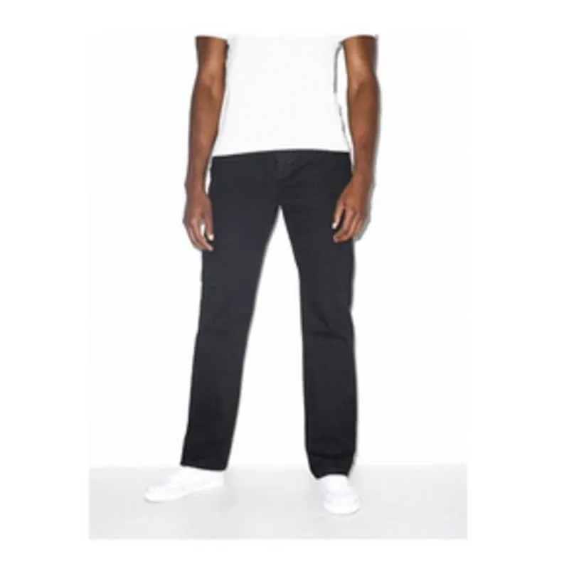 American Apparel Straight Jean Button Fly Jeans 36x34 Black