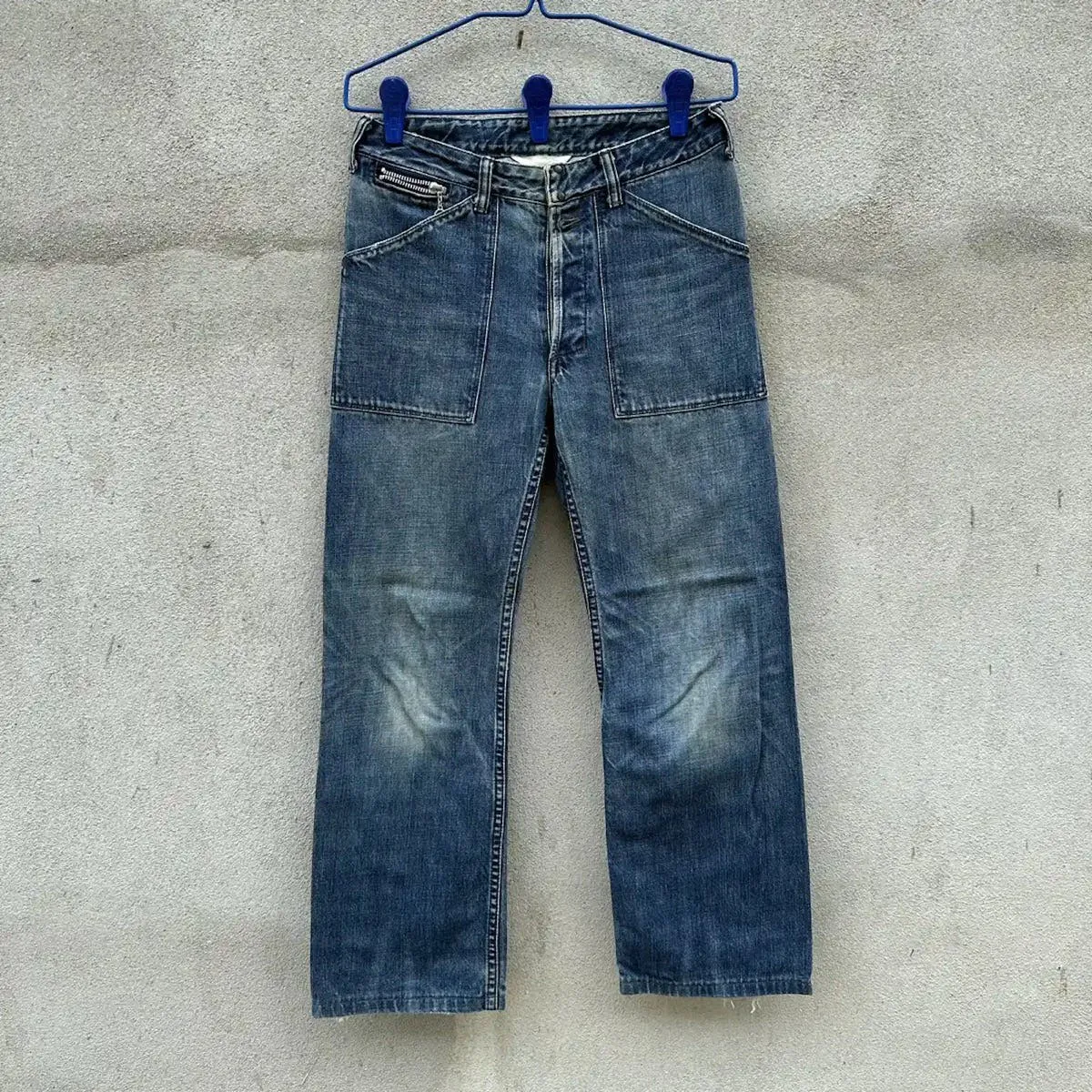 SICKS 💥💥 AMERICANA JEANS VINTAGE DENIM BLUE WASH BAKER PANTS