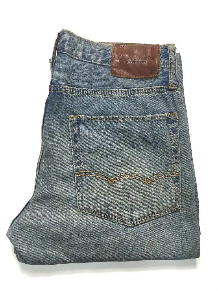 Vintage American eagle outfitters distressed blue wash denim