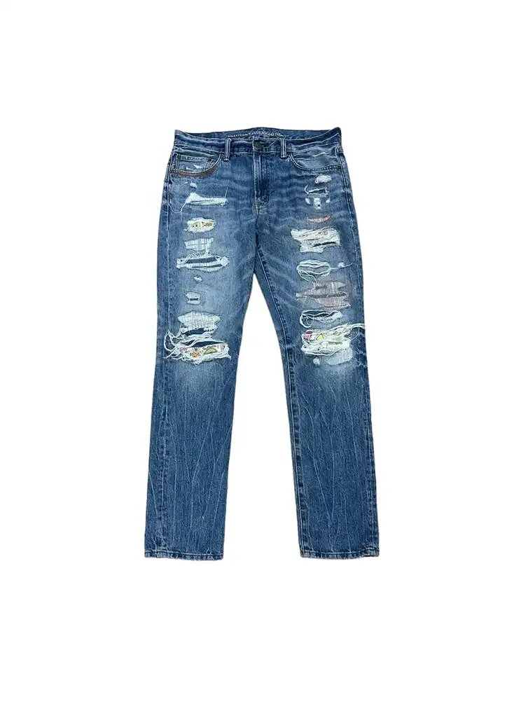 Rare And Beautiful Keith Haring Patchwork Jeans