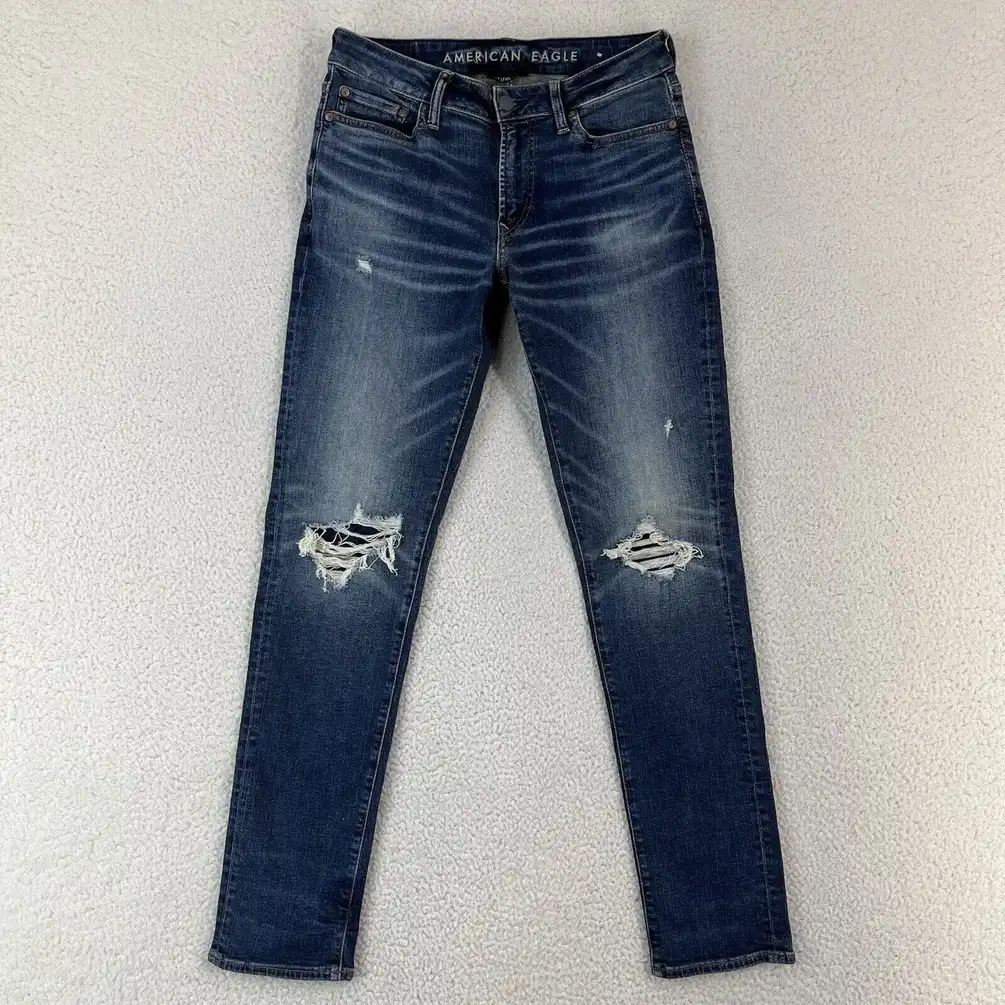 American Eagle Jeans Mens Slim 30x34 Inseam 32 Blue Denim Next Level Airflex