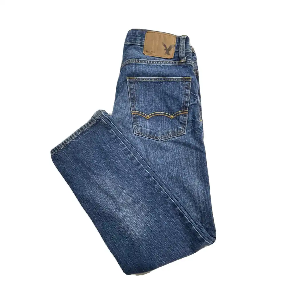 American Eagle Jeans 28 × 30 Mens Casual Blue Denim Medium Washed Slim Straight