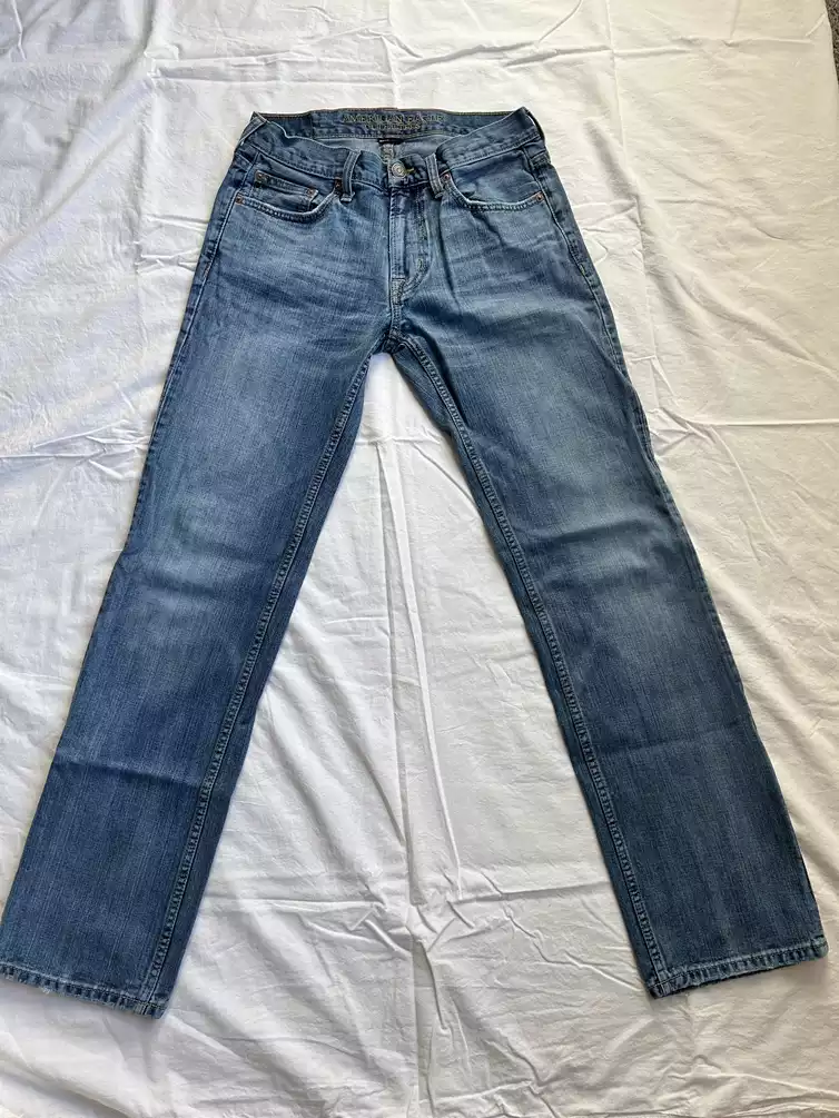 Mens American Eagle Original Straight Fit Jeans Size 29x34