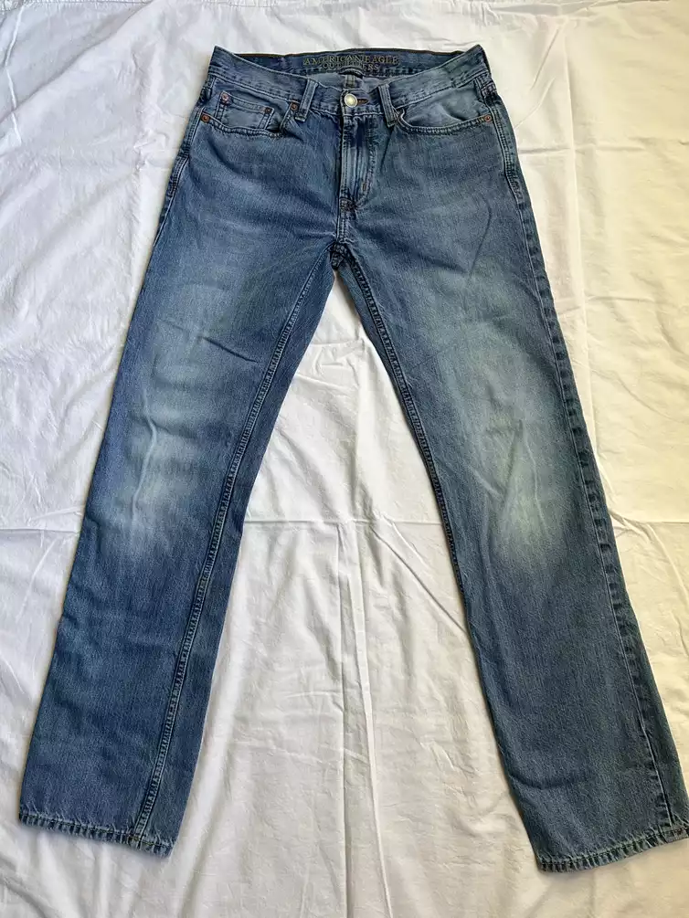 Mens American Eagle Original Straight Fit Jeans Size 29x34