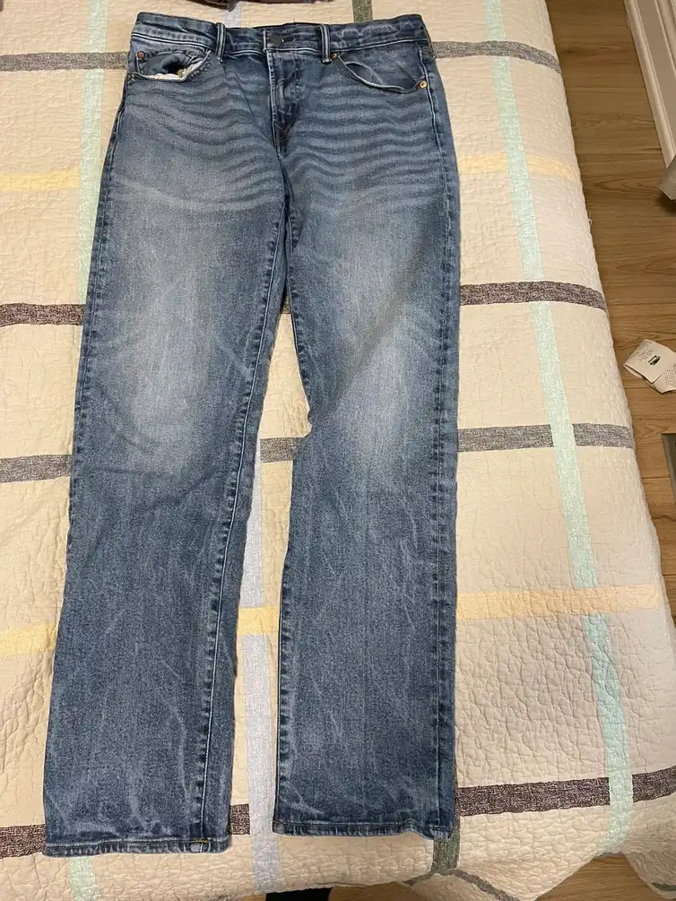 American Eagle Blue Airflex Straight Leg Jeans