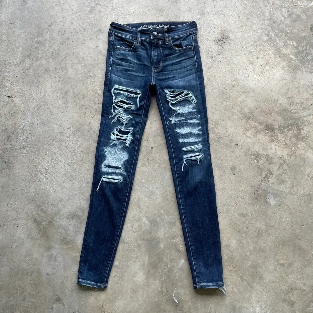Vtg American Eagle Outfitters Distressed Denim Jeans Pants