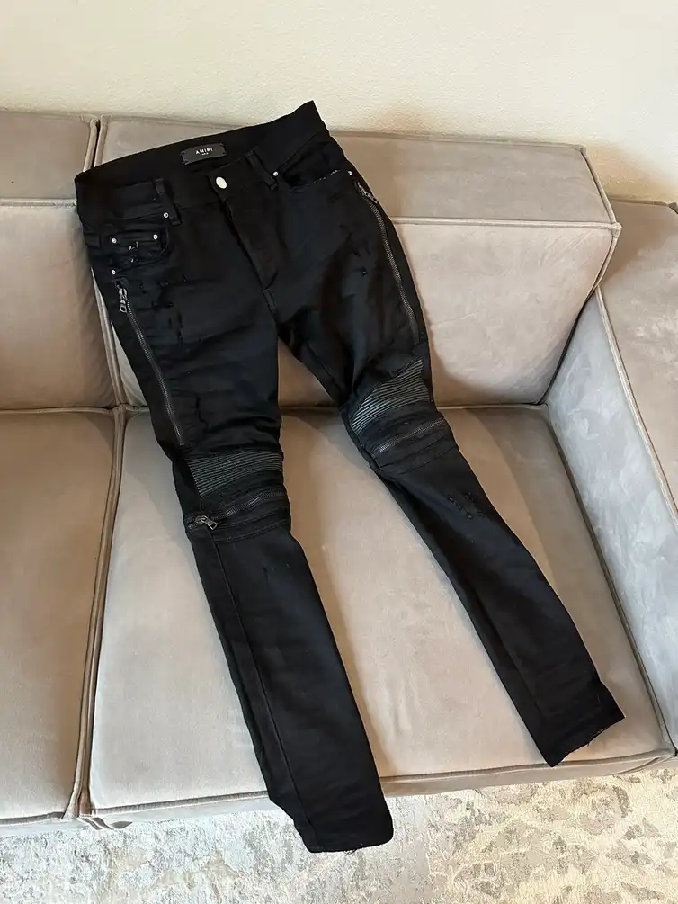 Rare: AMIRI Black MX2 Biker Demin Jeans