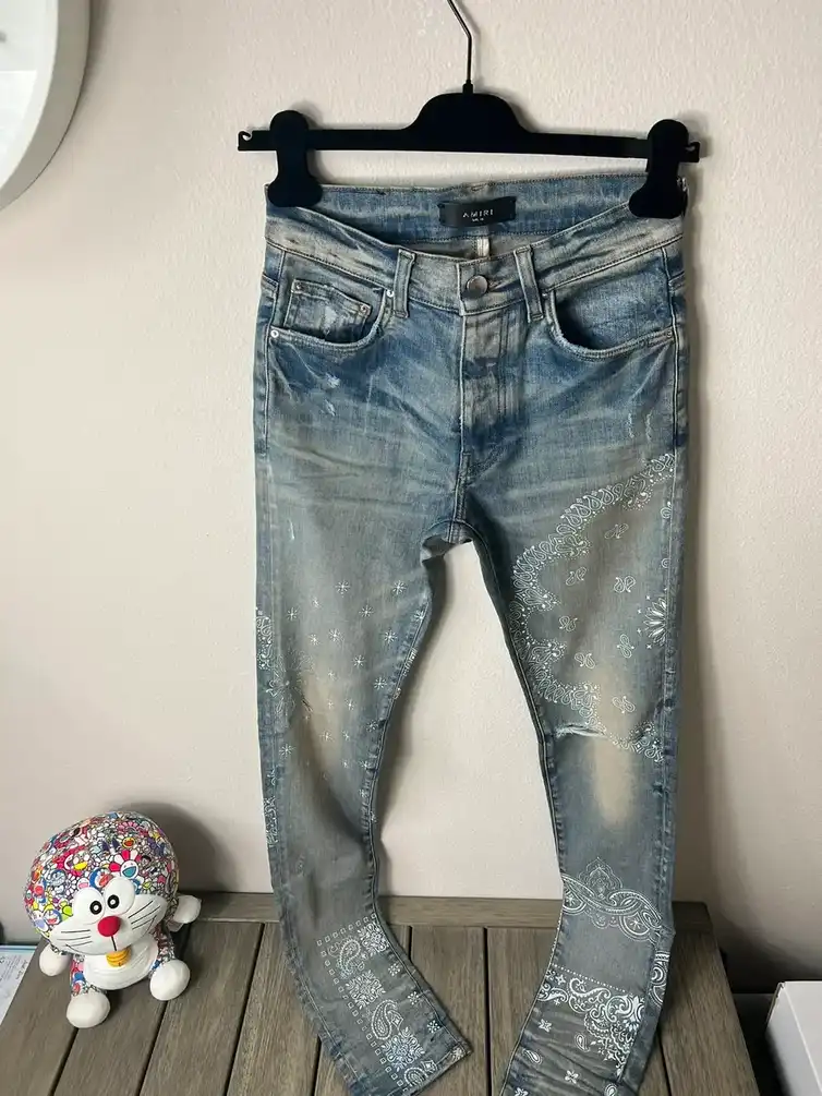 Amiri Bandana Jeans