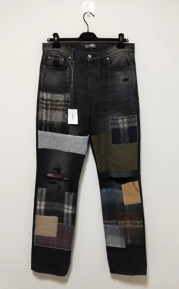 Loose Mohair Patch Jeans