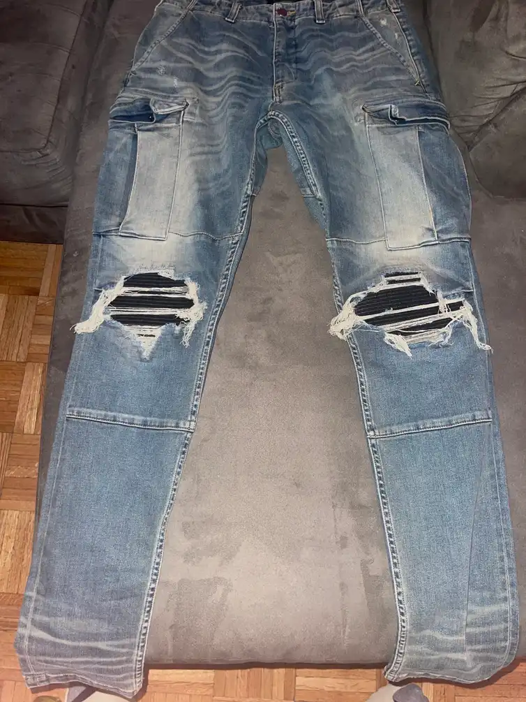 Blue Amiri Cargos Mx1