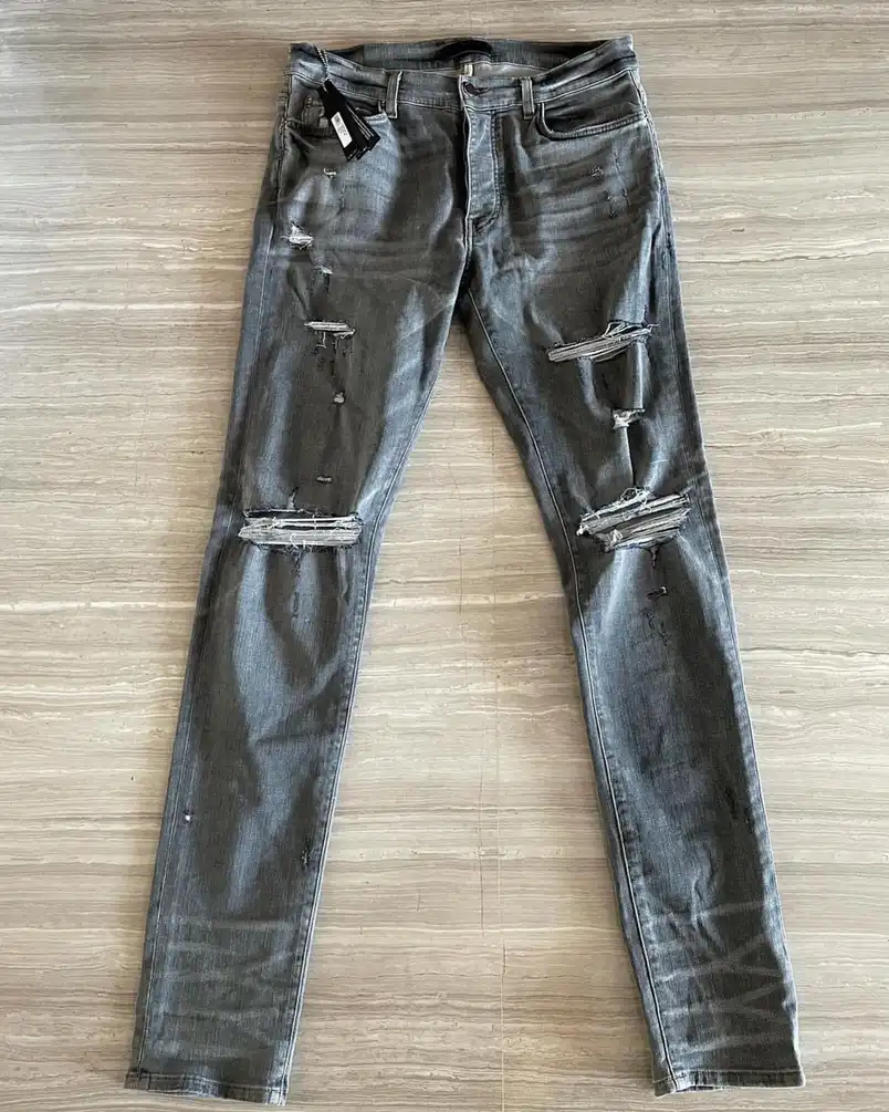 Amiri Grey Thrasher Plus Jeans