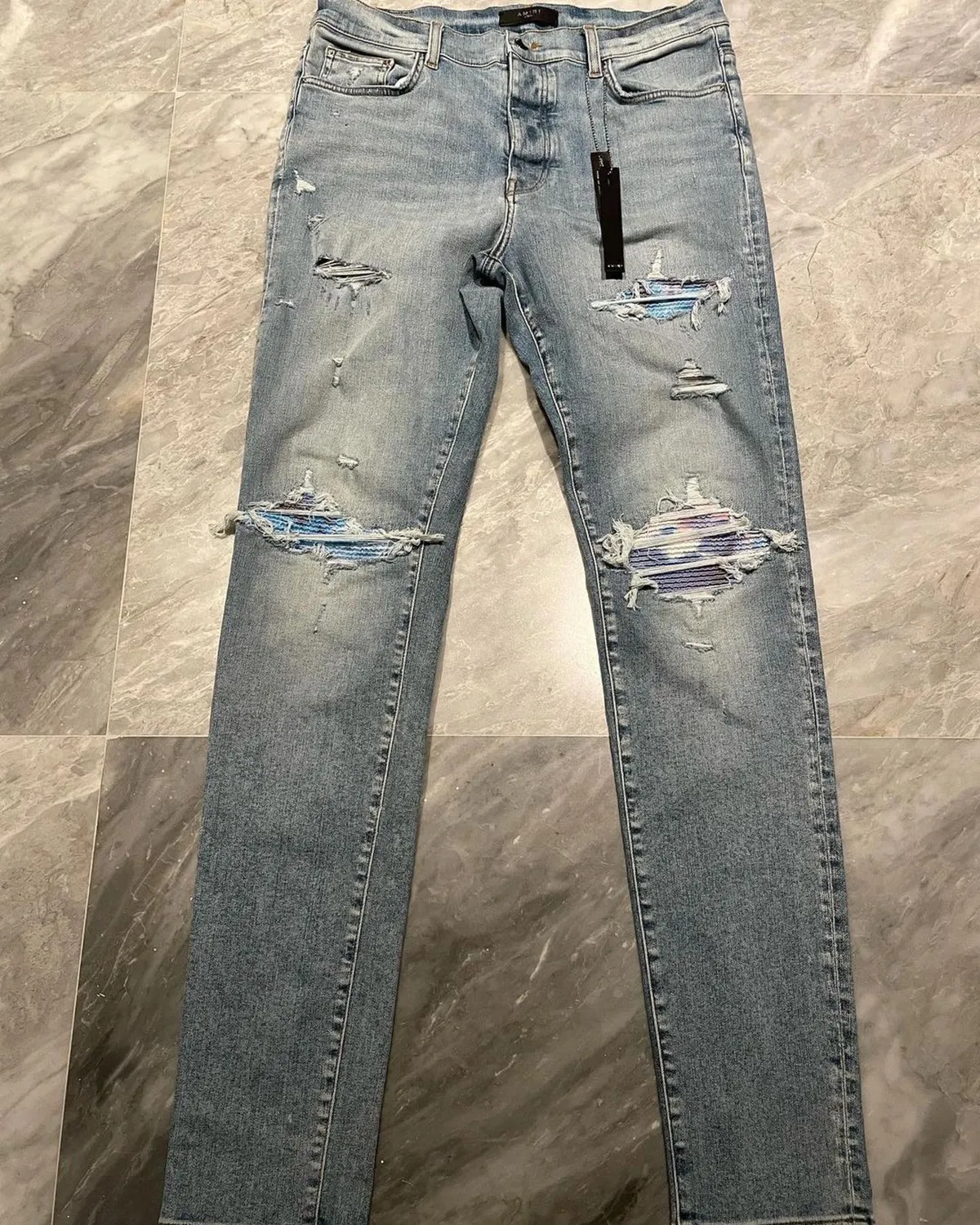 Amiri Workshop Light Indigo Watercolor MX1 Jeans