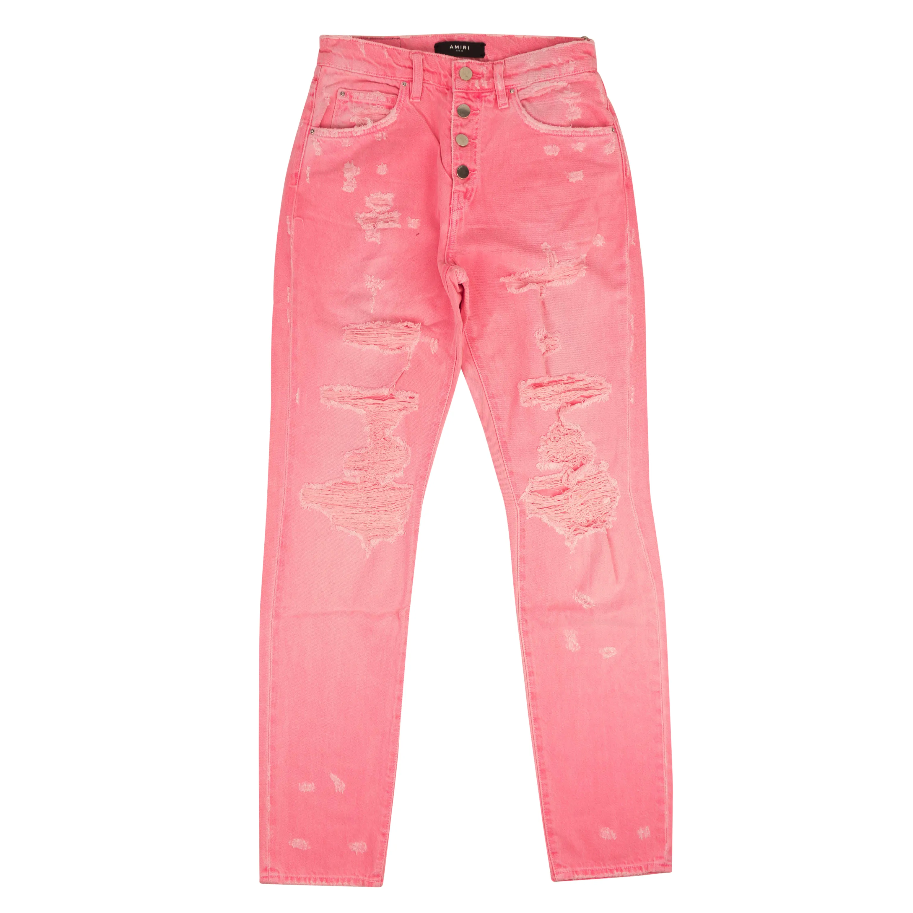 Neon Pink Slouch Destroyed Jeans Size 26