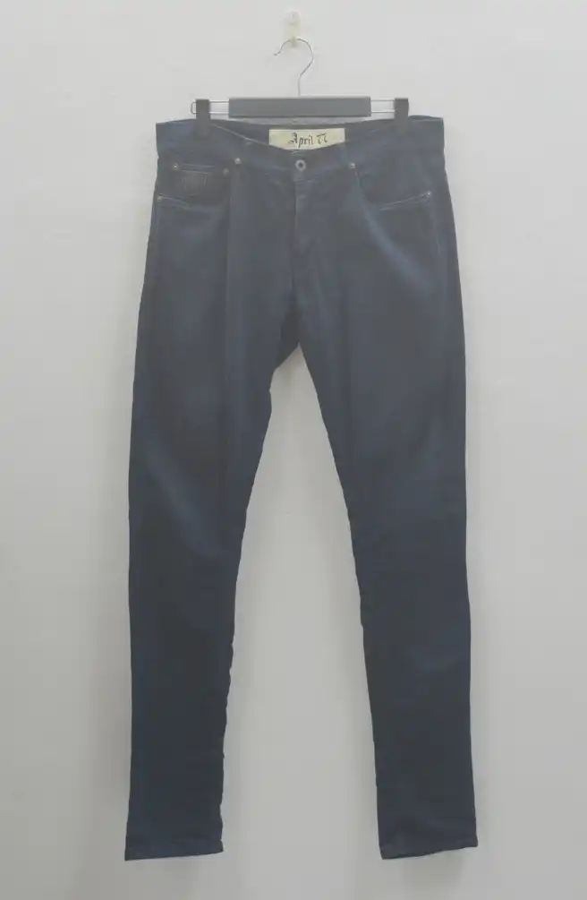 Joey Suedin Navy Cotton Stretch Skinny Made In Romania