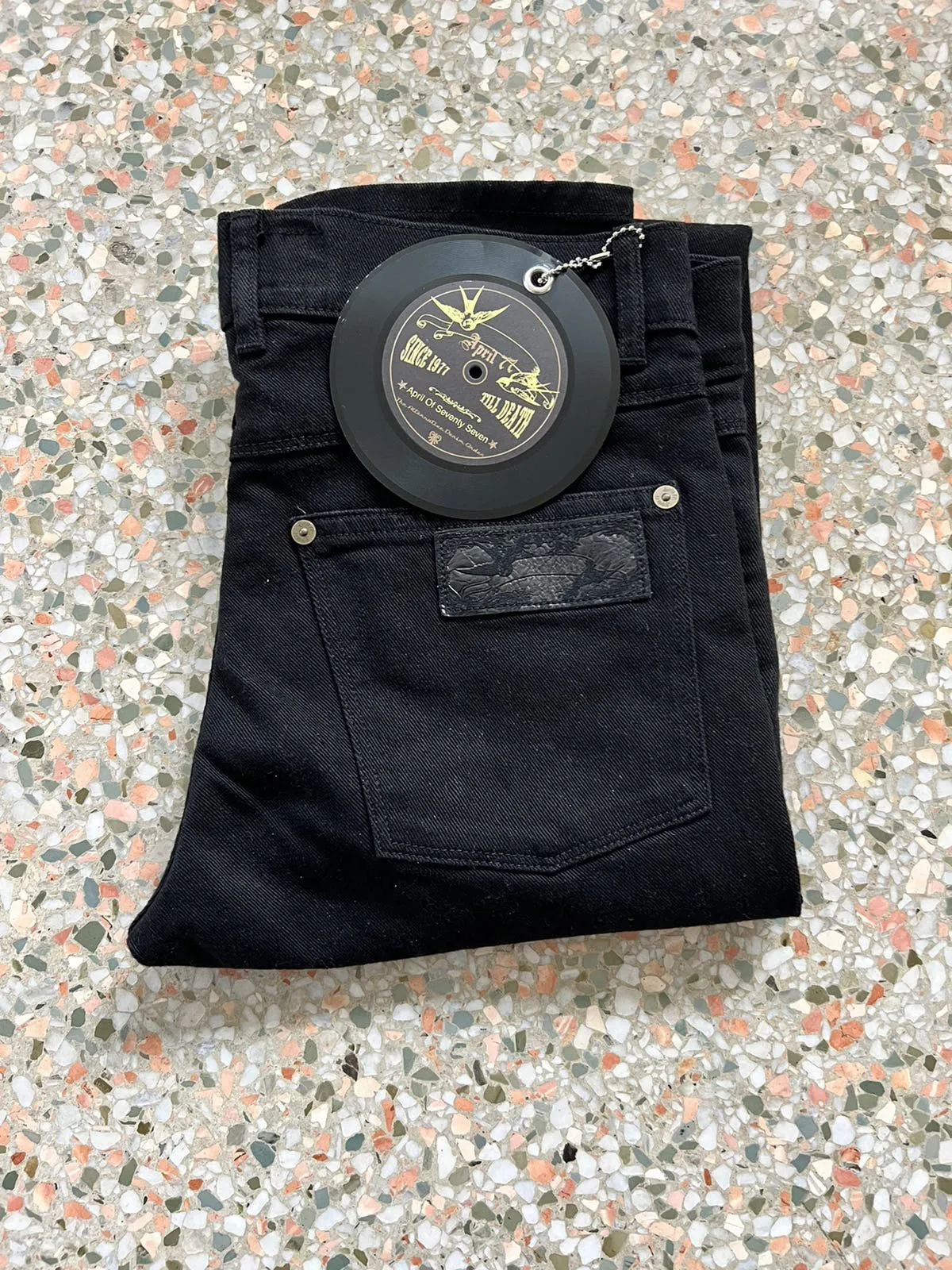 April 77 Joey Hi-Standard Black New with Guitar Pick