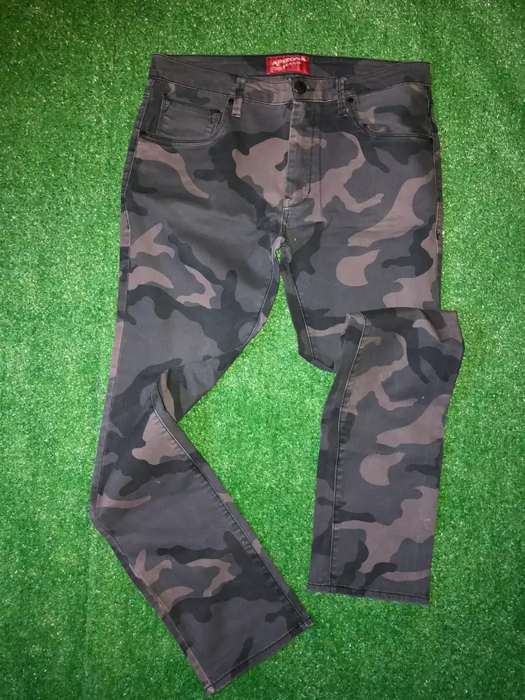 Navy camo jeans