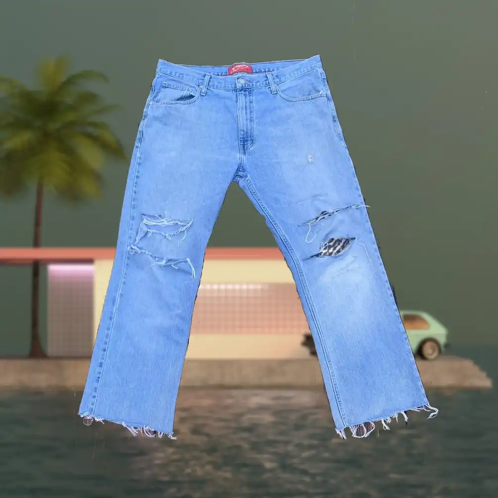 Custom made Cheetah Print Jeans
