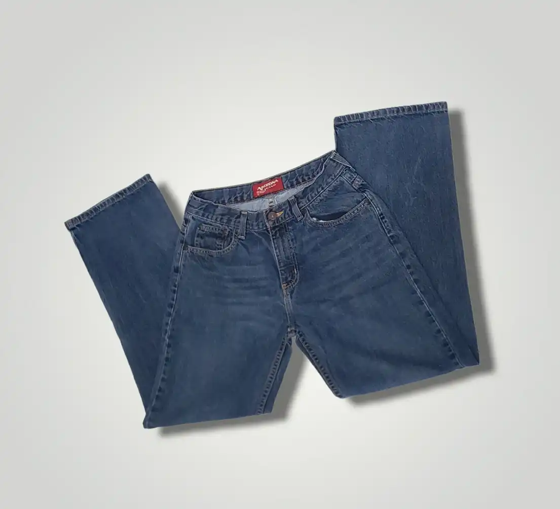 Blue Jeans Med Wash Denim Relaxed Straight Leg Sz 16 Regular