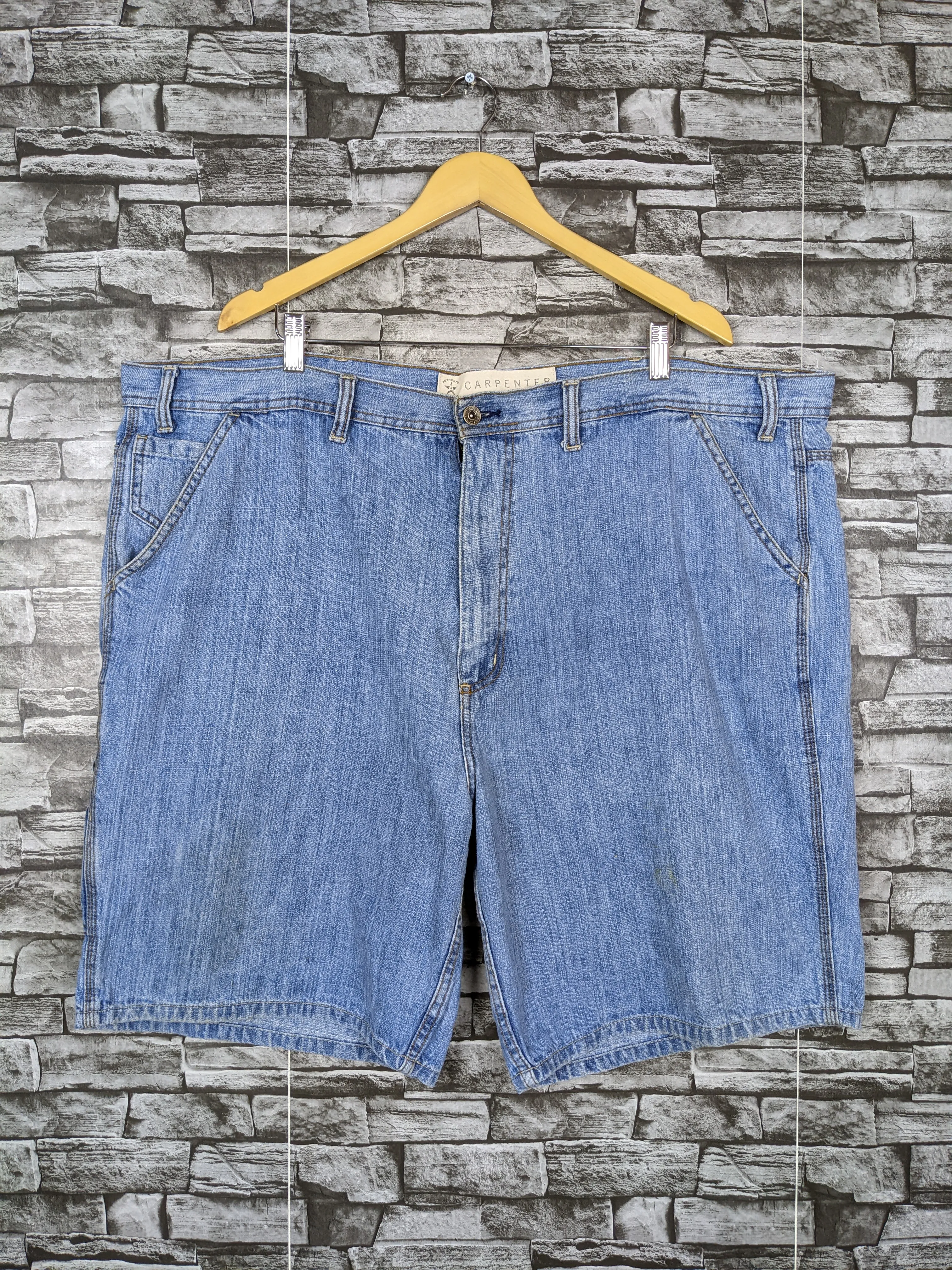 Vintage Carpenter Denim Shorts Baggy Over Size Casual