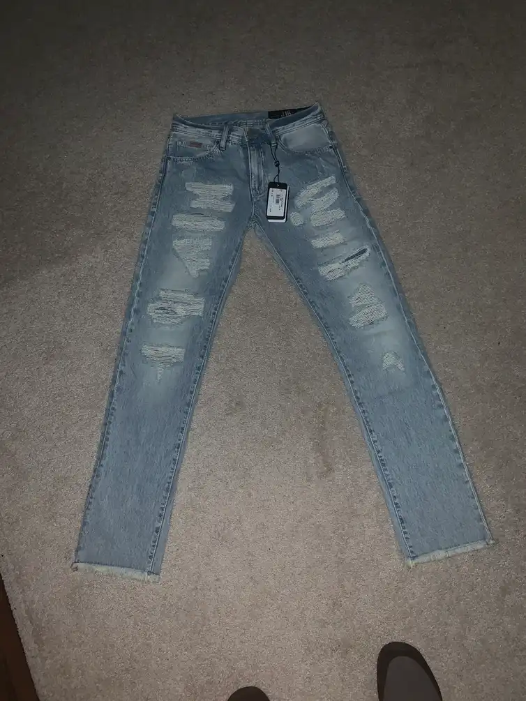 5 pocket pant light denim