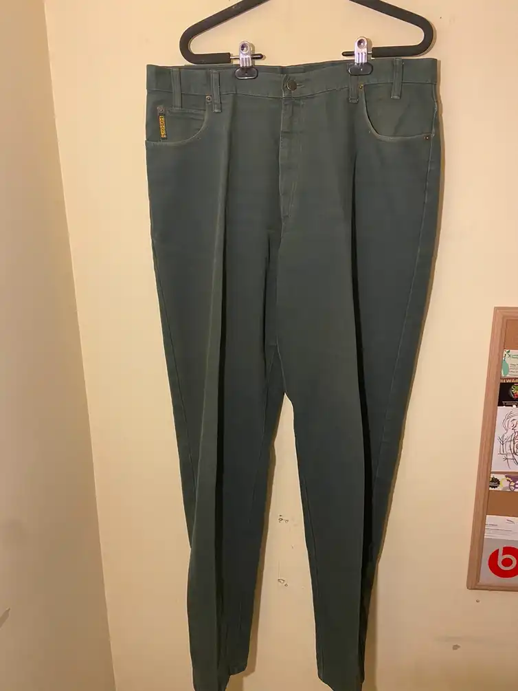 Giorgio Armani dark green pants . *