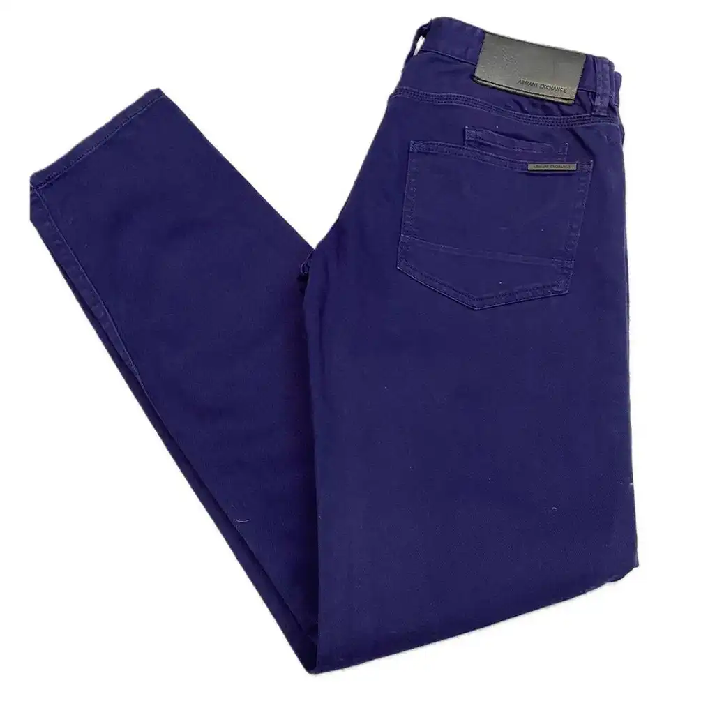 Armani Exchange Indigo Slim Fit Designer Denim Jeans - 29x32