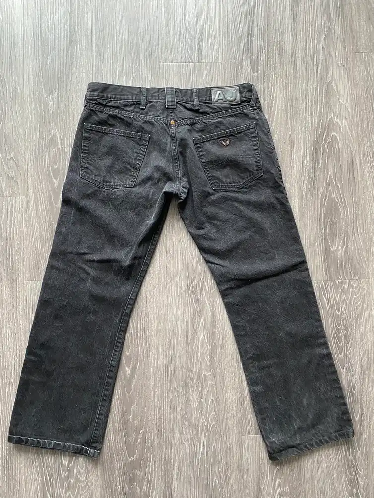 Armani Jeans Vintage Black Denim Pants