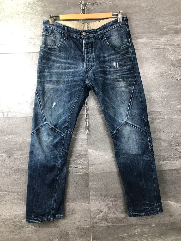 Vintage 90s Armani Jeans Denim pants distressed rare size 36