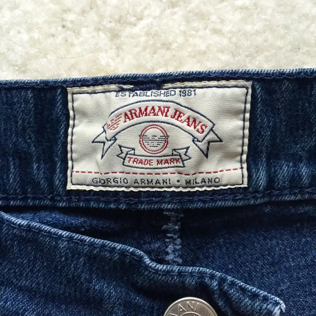 Vintage blue Armani stretch jeans