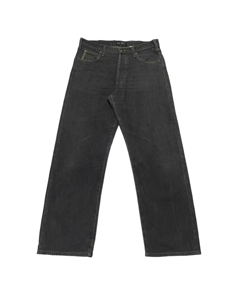 Vintage Armani Jeans Faded Black