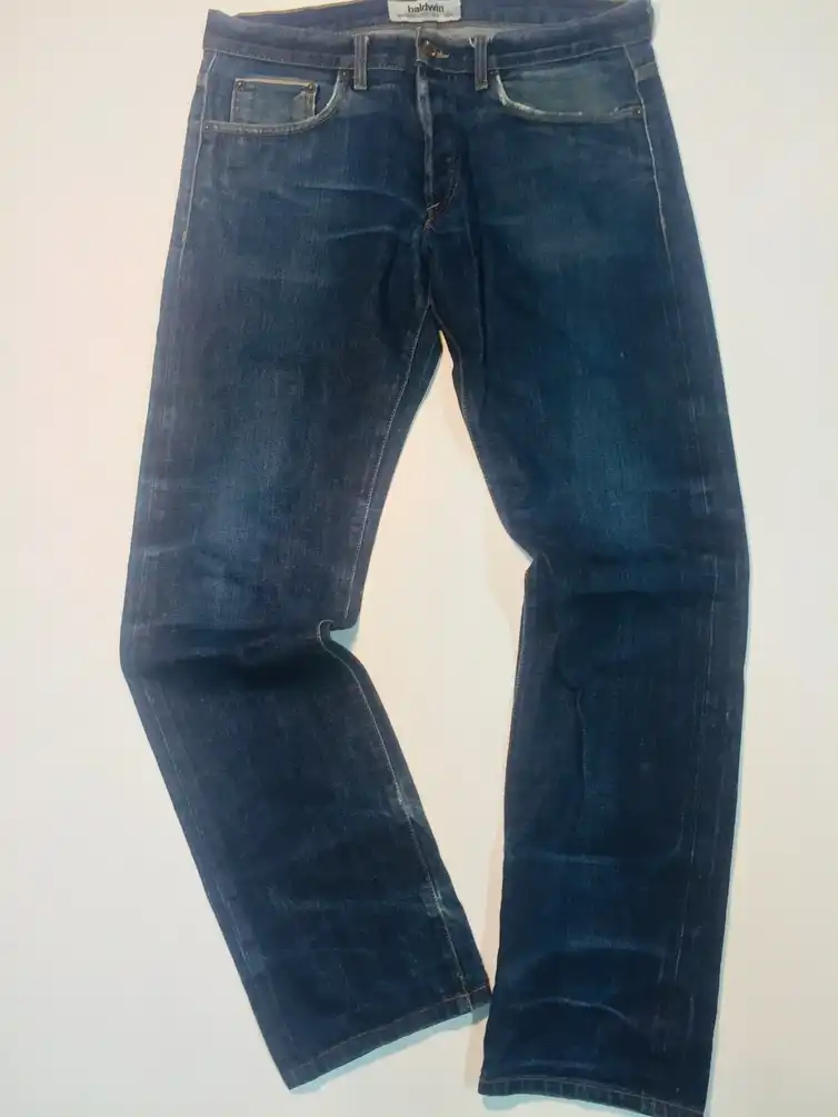 Baldwin slim straight selvedge denim Jeans