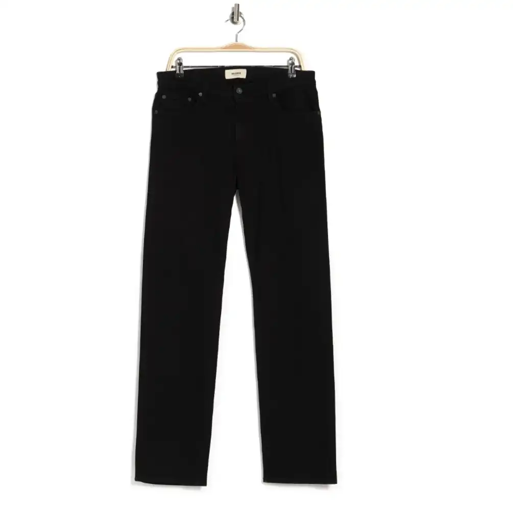 Baldwin Brennan Solid Jeans Black Modern Straight Leg