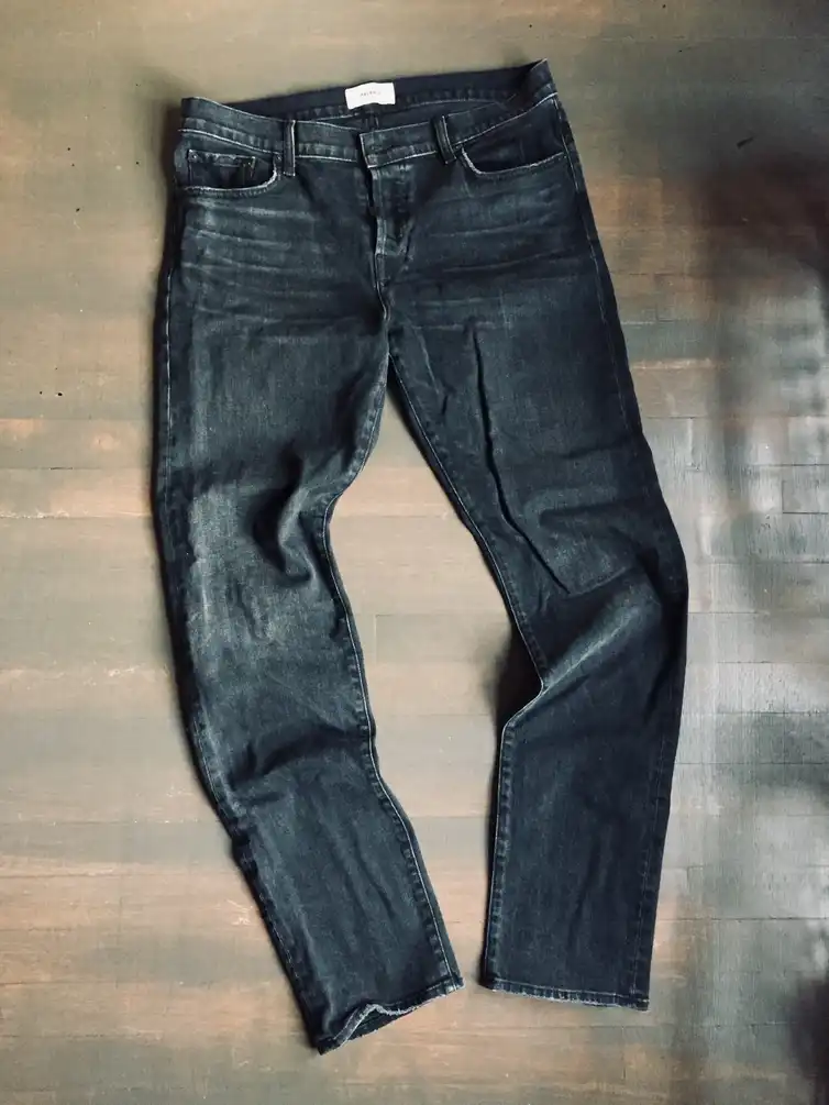 Henley Slim Straight in Smoke