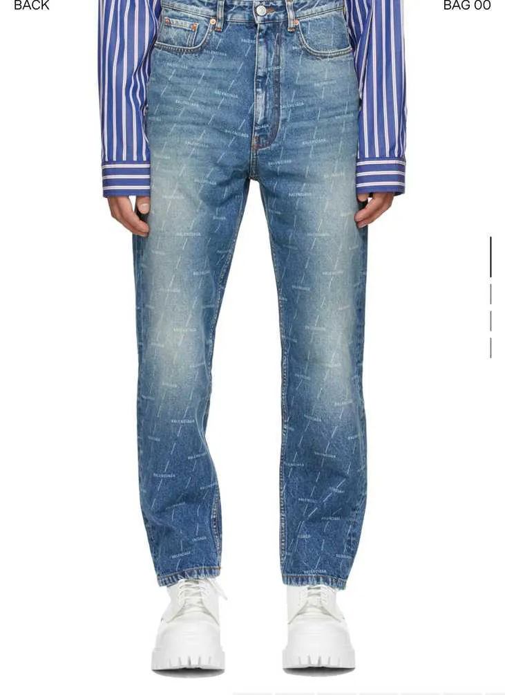 balenciaga blue denim