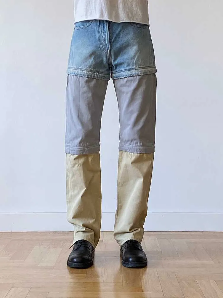 Balenciaga SS18 Runway Convertible Zip Jeans