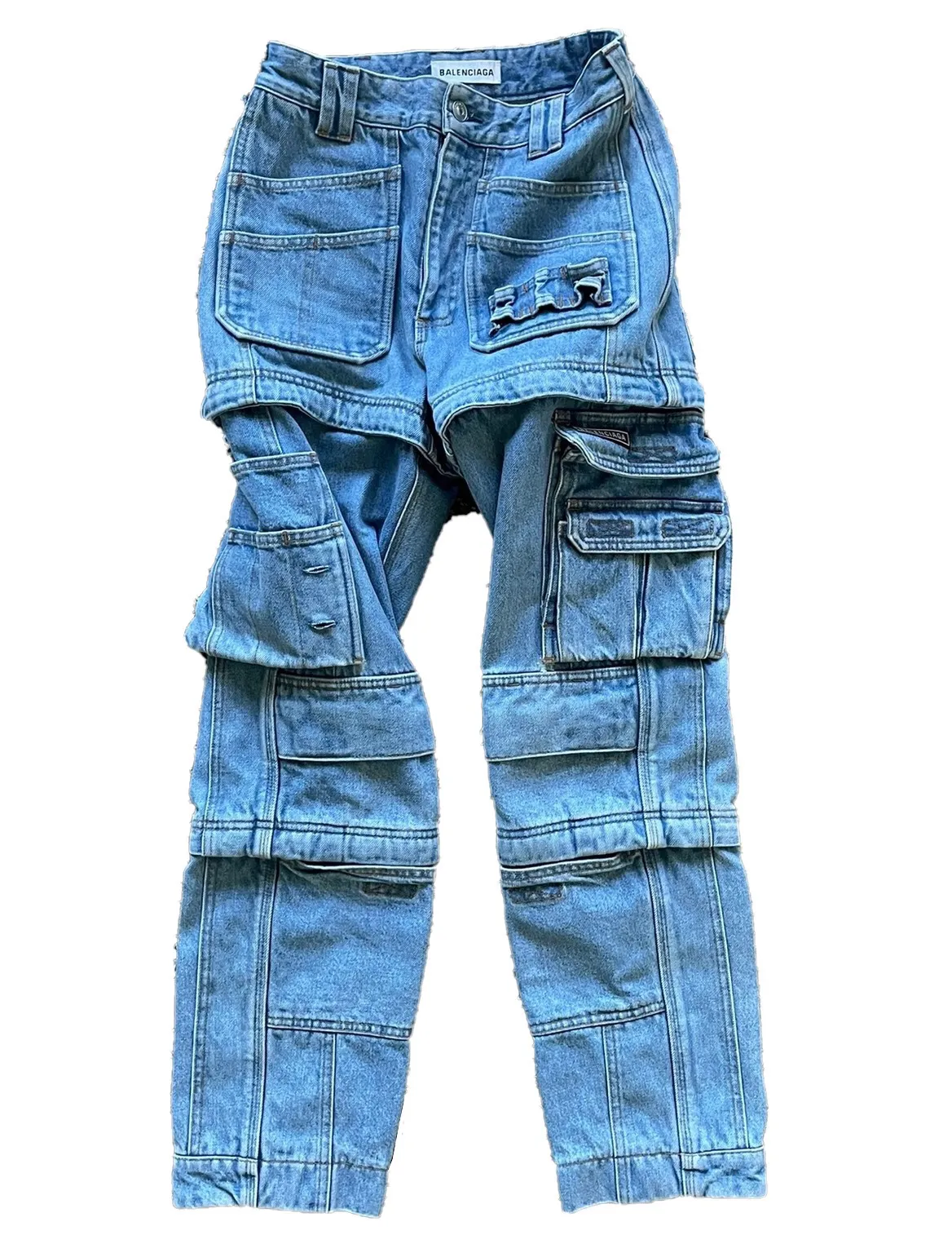 Convertible Zip Cargo Jeans (SS18)