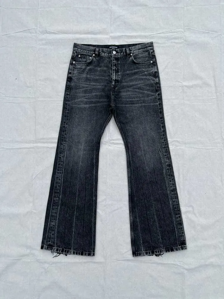 Fall 22 ‘The Lost Tape’ Flared Black & White Japanese Denim