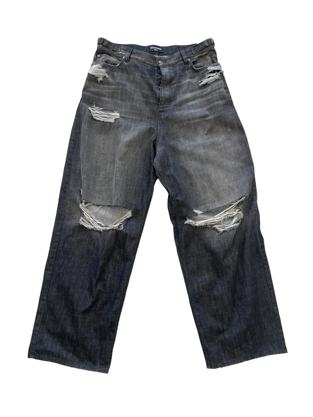Balenciaga Destroyed Baggy Jeans