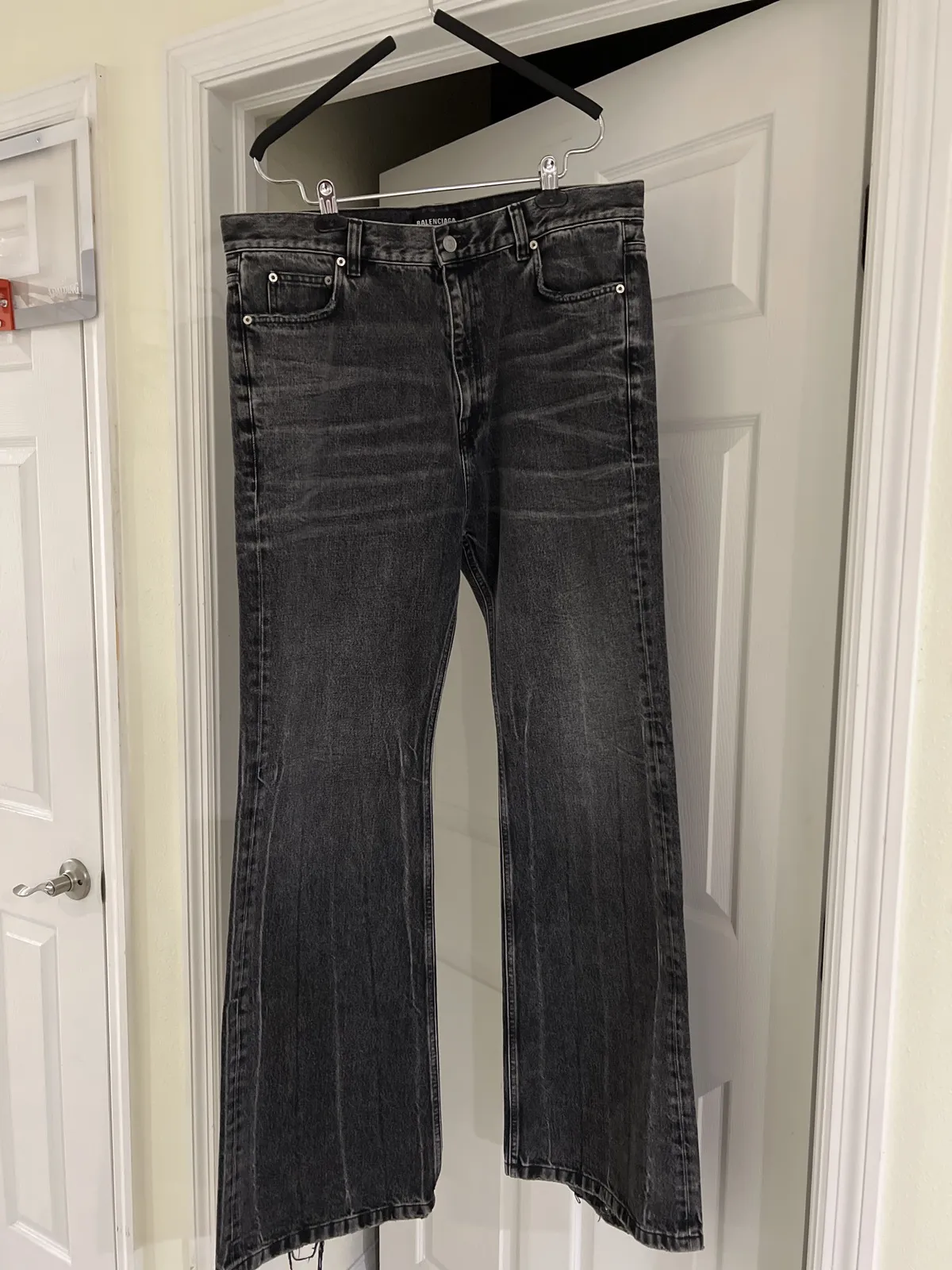 Flared Lost Tape F/w22 Washed Out Runway Jeans