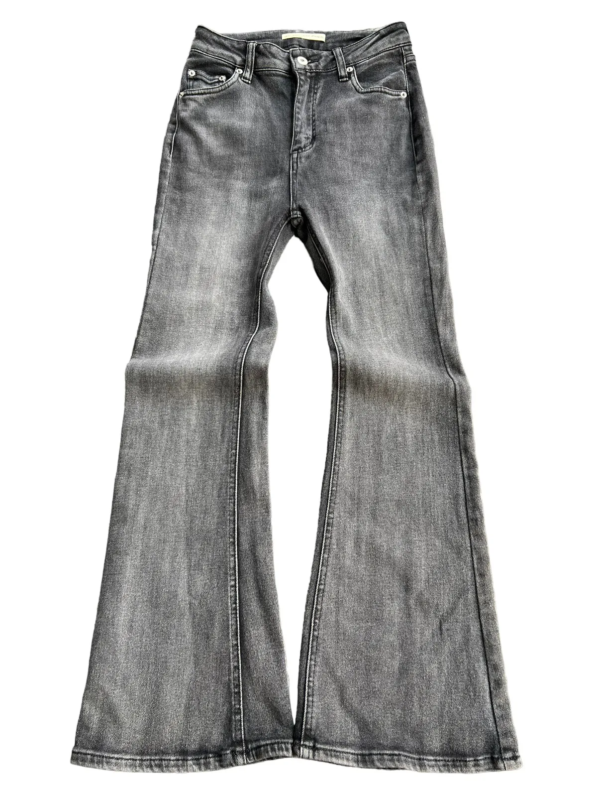 Balenciaga Bootcut Flared Denim Jeans Grey Washed