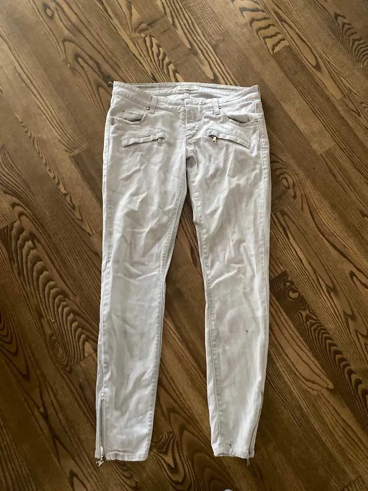 Distressed balmain denim vintage