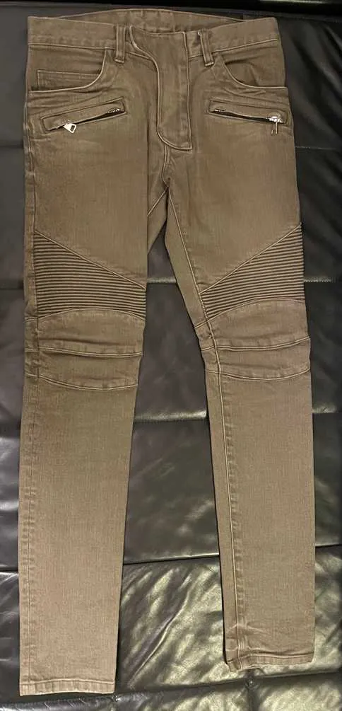 BALMAIN Biker Jeans